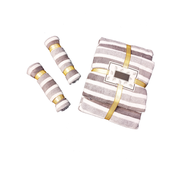 UPNEJA V Handloom Microfiber 2 Bath Towel with 2 Hand/Face, Kitchen Towel 300 GSM (Set of 4)